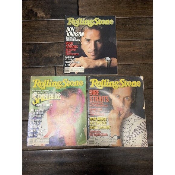 Lot Of 22 Rolling Stone Magazine1985 1986 1987 1988 1990 Pre-Owned